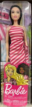 Mattel - Barbie - Glitz - Striped Dress - Asian - Doll